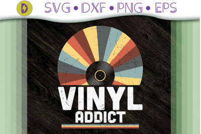 Vintage Retro DJ Gift Vinyl Addict