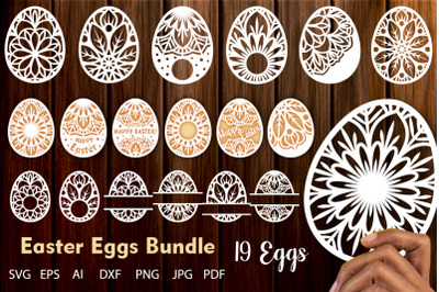 Easter Egg Monogram Frame SVG Cutting Files