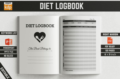 Diet Logbook - KDP Interior