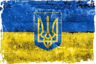 Vintage Ukraine Flag Sublimation