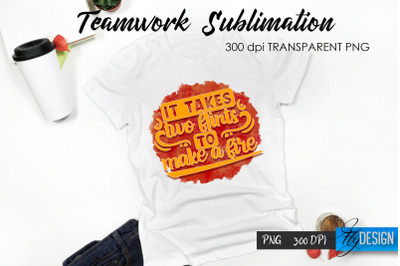 Teamwork T-Shirt Sublimation. Dream Team T-Shirt Design v.17