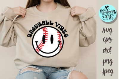 Baseball vibes svg, sports svg