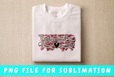 Bridesmaid PNG for Sublimation