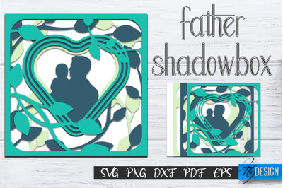 Father&#039;s Day Shadow Box SVG, Dad SVG v.1