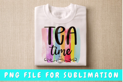 Tea Time PNG For Sublimation