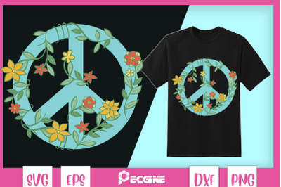 Love and Peace Flower Hippie