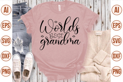 worlds best grandma svg