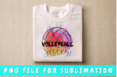 Volleyball Sister PNG For Sublimation