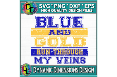 My Heart Belongs to the Blue and Gold SVG, Cutting File, aports PNG, F