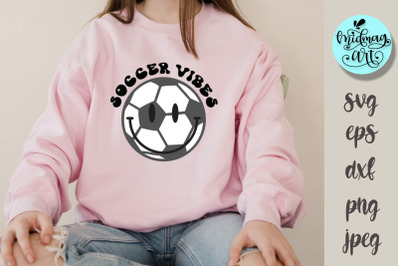 Soccer vibes svg, sports svg