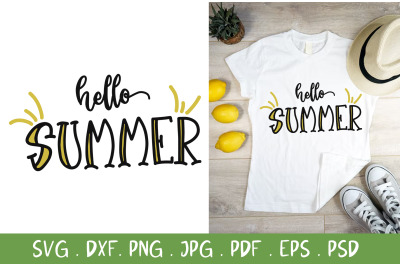 Hello Summer SVG