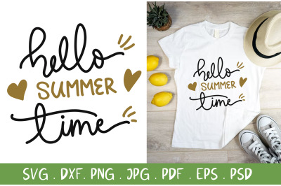 Hello summer time SVG