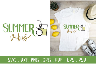 Summer Vibes SVG for Cutting Machine