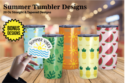 Summer 20 Oz Tumbler Designs - Tumbler Sublimation