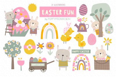 Easter Fun clipart set