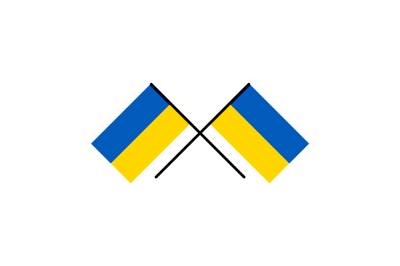 Slava ukraini and glory to ukraine, ukrainian flags cross