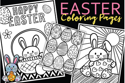 Kids Easter Bunny Coloring Pages