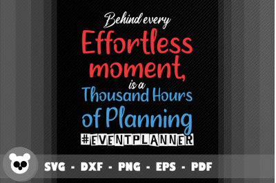 A Thousand Hours Planning Event Planner