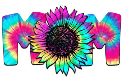 Mom Sunflower Rainbow Color Sublimation