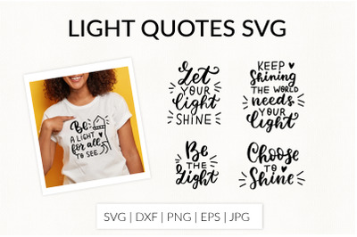 Be the light. Choose to shine. Christian SVG. Religious svg