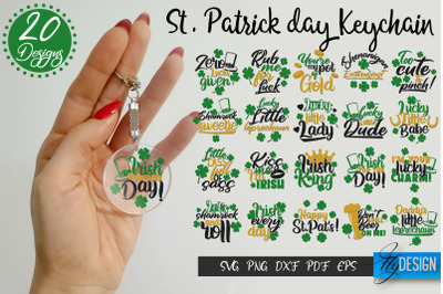 St Patricks Day Keychain SVG | Good Luck