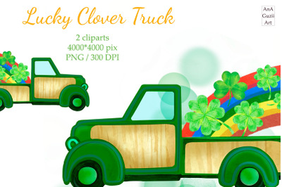 Truck Sublimation St.Patricks Day clipart