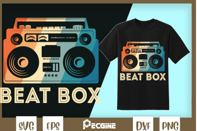 Boombox Hip hop Retro Vintage 70s 80s