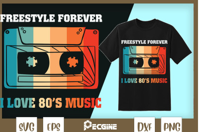 Eighties Music Lover Retro 80s T-Shir