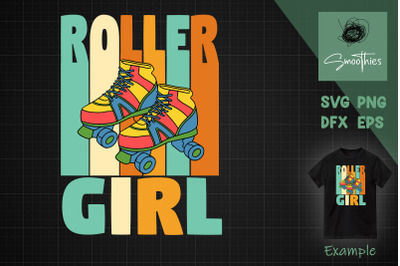 Retro Roller Girl Design Vintage Skating