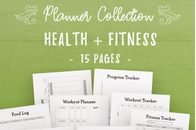 Health &amp; Fitness InDesign Templates Collection