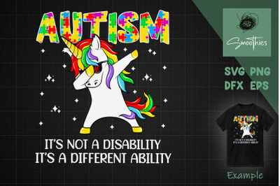 Autism is different ability skeleton