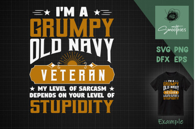 Grumpy Old Veteran, Pride Navy Sarcasm