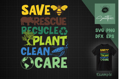 Save Bees Rescue Animals SVG