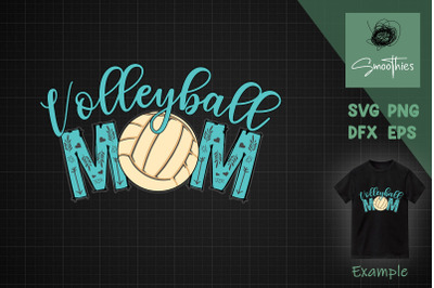 Volleyball Mom Leopard Mother&#039;s Day