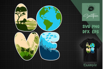 Love World Earth Day PlanetEnvironmental