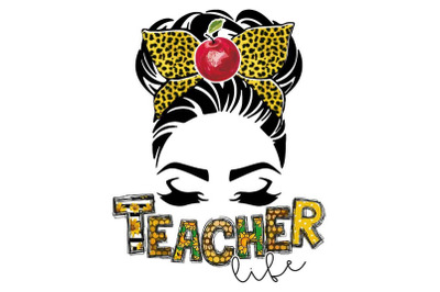 Teacher Life Apple Headband Sublimation