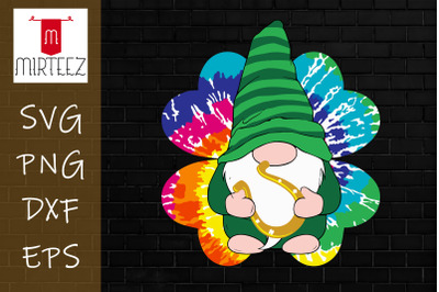 Tie Dye Shamrock St Patrick&amp;&23;039;s Day Gnome