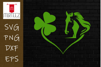 Horse Heart &amp;amp; Leaf Irish St. Patrick Day