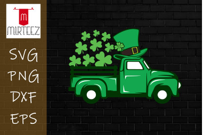 Kids Leprechaun Truck St Patrick Day