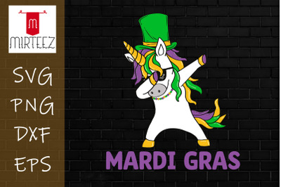 Mardi Gras Dabbing Unicorn Carnival 2022