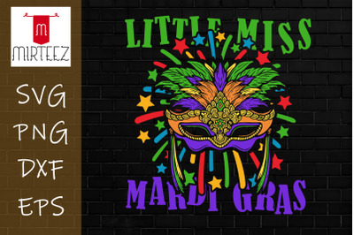 Little Miss Mardi Gras funny Mardi Gras