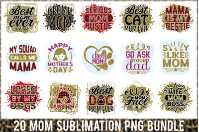 Mom Sublimation Png Bundle