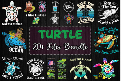 Turtle - Save the Ocean Graphic Bundle