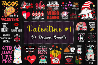Valentine TShirt Design Bundle