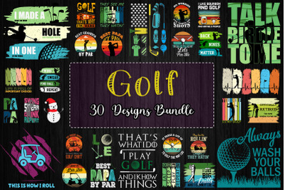 Golf TShirt Design Bundle