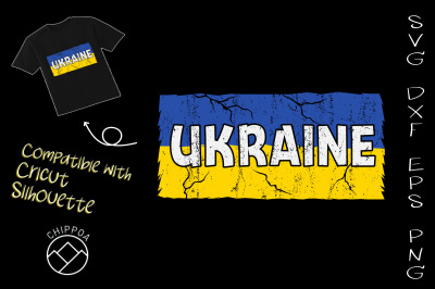 Vintage Ukraine Ukrainian Flag Pride