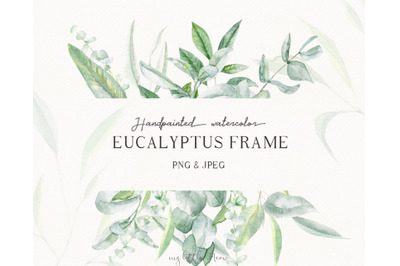 Greenery frame clipart PNG #w126