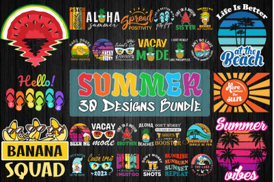 Summer Bundle SVG 30 designs