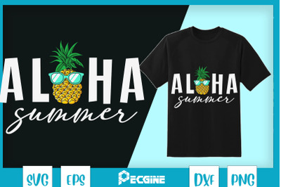 Aloha Summer Hi Funny Saying