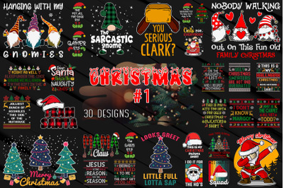 Christmas TShirt Design Bundle #1